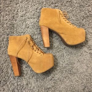 Jeffrey Campbell Tan Leather Lita’s